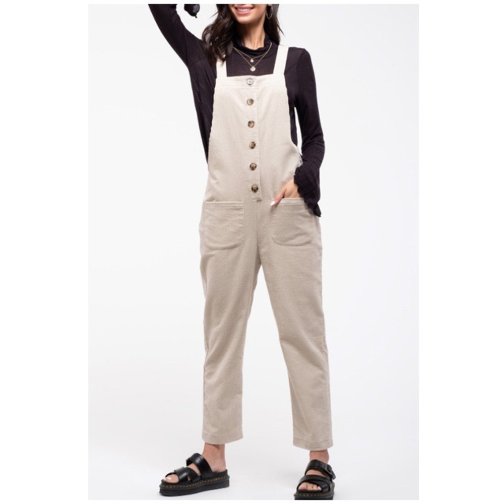 Blu Pepper Day To Day Cream Corduroy Overall L